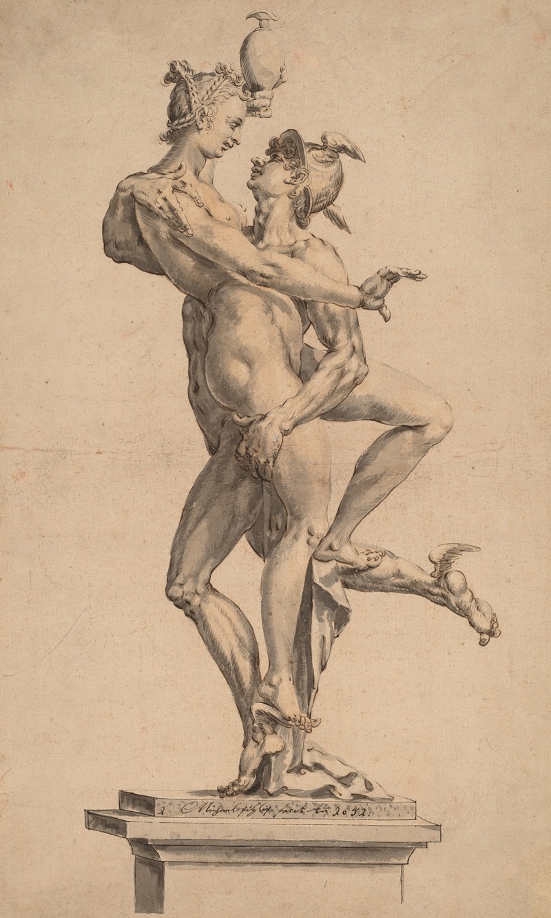 after Jan Muller, Mercury Abducting Psyche by Michael Philip I, 1652 — digital art print download