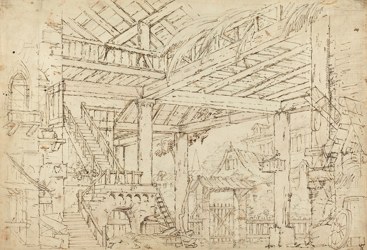 Interior of a Barn Built on Ancient Ruins — Michele Canzio