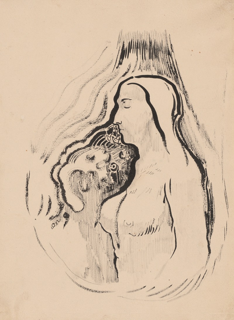 The Shadow (L'Ombre) by Odilon Redon, 1896-1900 — digital art print download