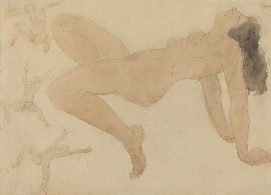 Studies of Nude Dancers — Odilon Roche