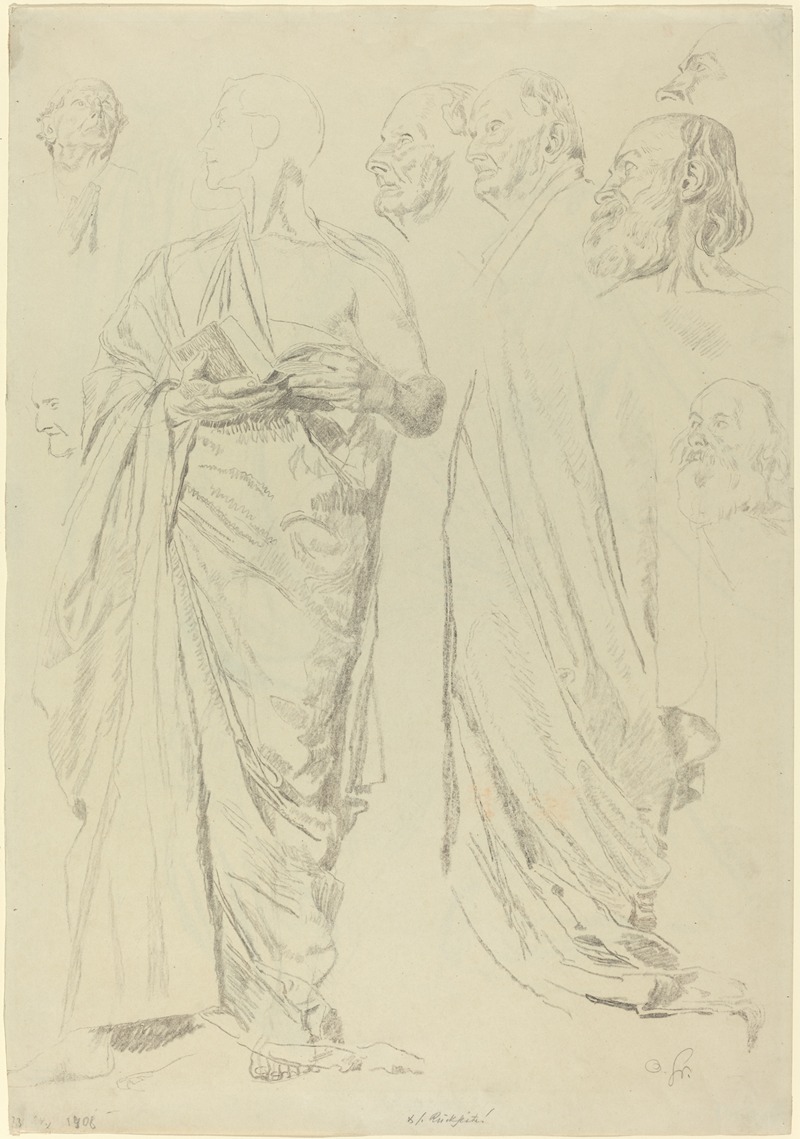 Studies of Men in Togas — Otto Greiner