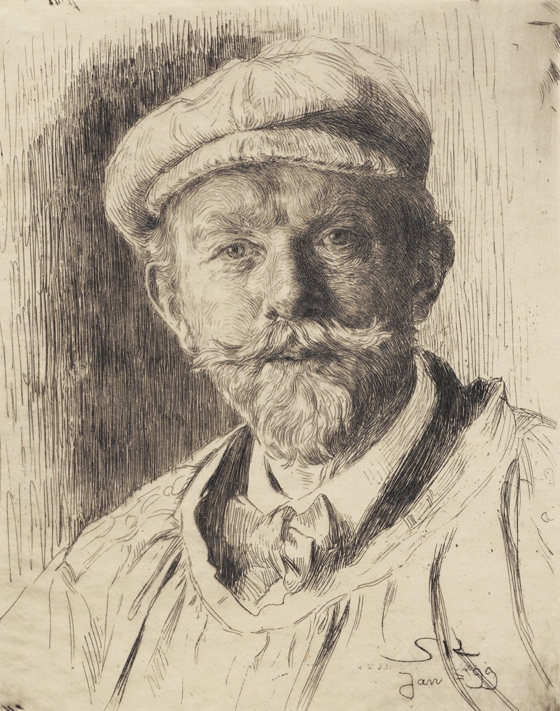 Selvportræt by Педер Северин Крёер, 1899 — digital art print download