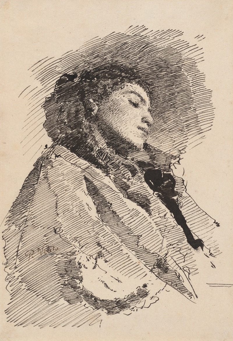 Young Woman Asleep by Паоло Ветри — digital art print download