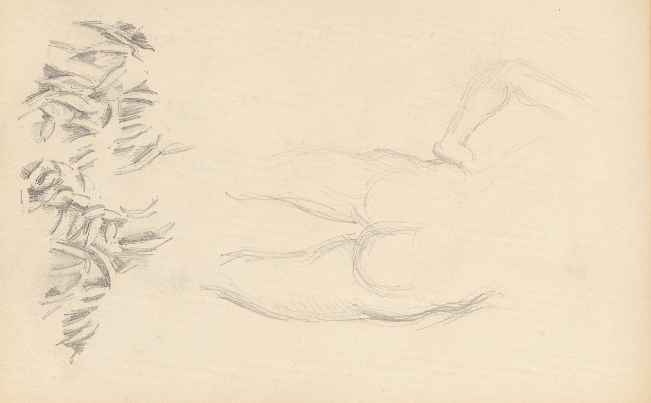 A Nude and Foliage by Поль Сезанн, 1879-1882 — digital art print download