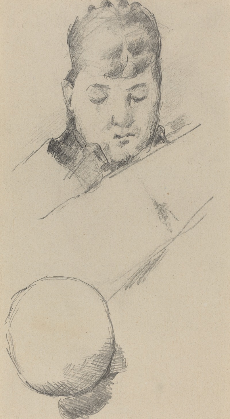 Bust of Madame Cézanne (verso) — Paul Cézanne