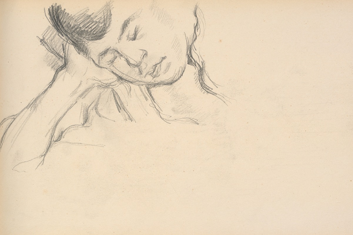 Figure Resting Head on Hand by Поль Сезанн, c. 1889 — digital art print download