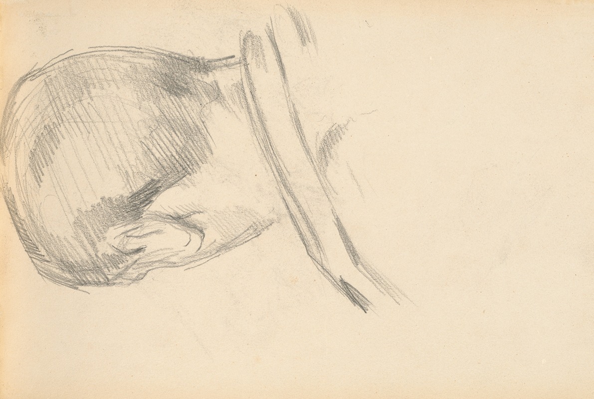 Head of a Boy Seen from Behind — Paul Cézanne