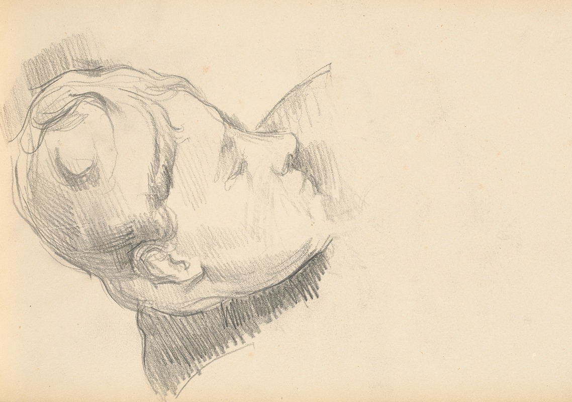 Madame Cézanne with her Head Lowered by Поль Сезанн, 1893-1896 — digital art print download