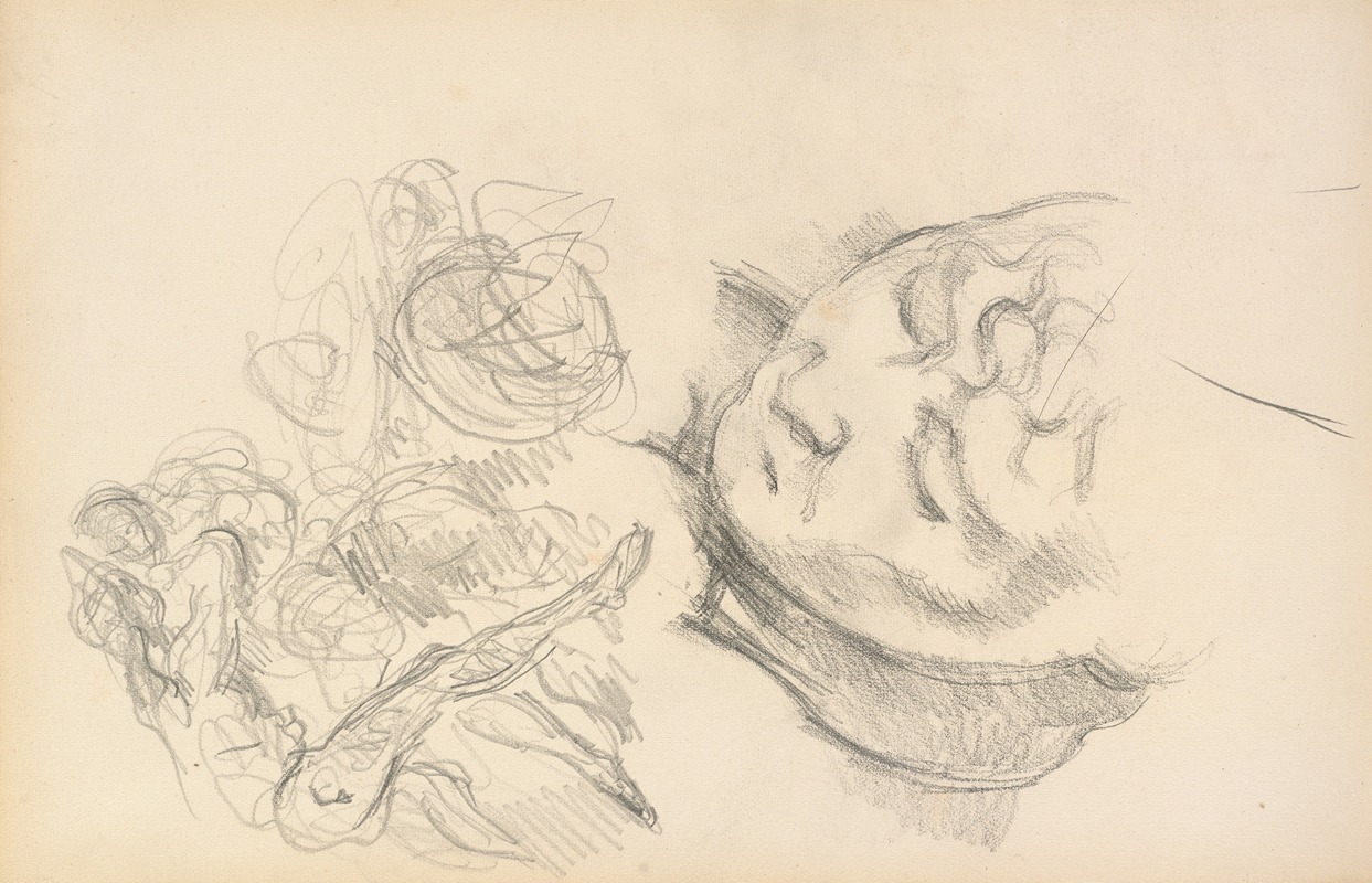 Studies Including Madame Cézanne by Поль Сезанн, 1884-1887 — digital art print download