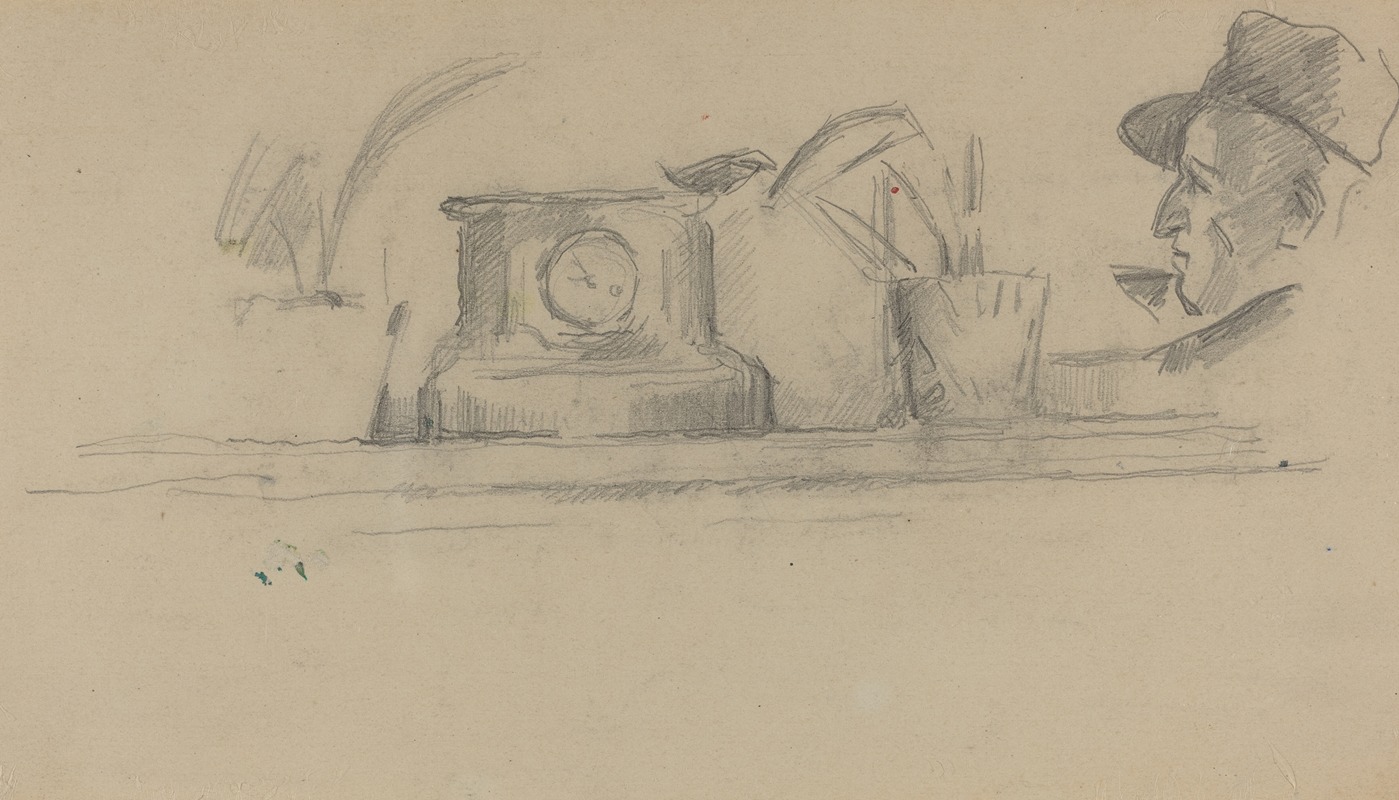 The Artist's Father and Objects on a Mantel (verso) — Paul Cézanne