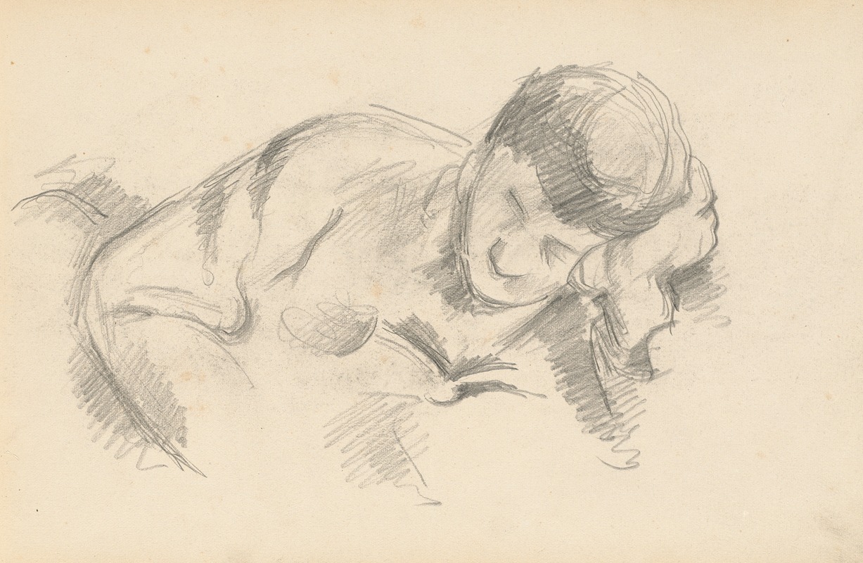 The Artist's Son Leaning on his Elbow — Поль Сезанн