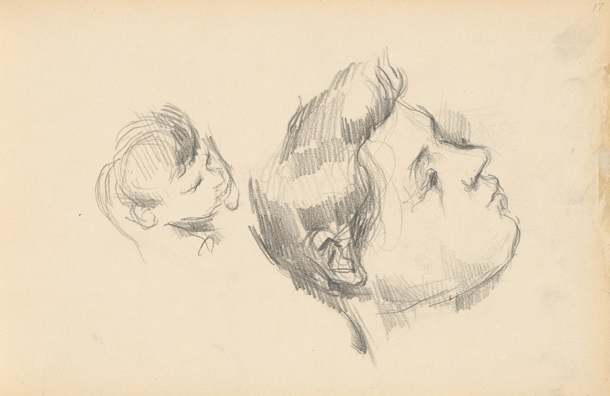 Two Heads by Поль Сезанн, 1888 — digital art print download