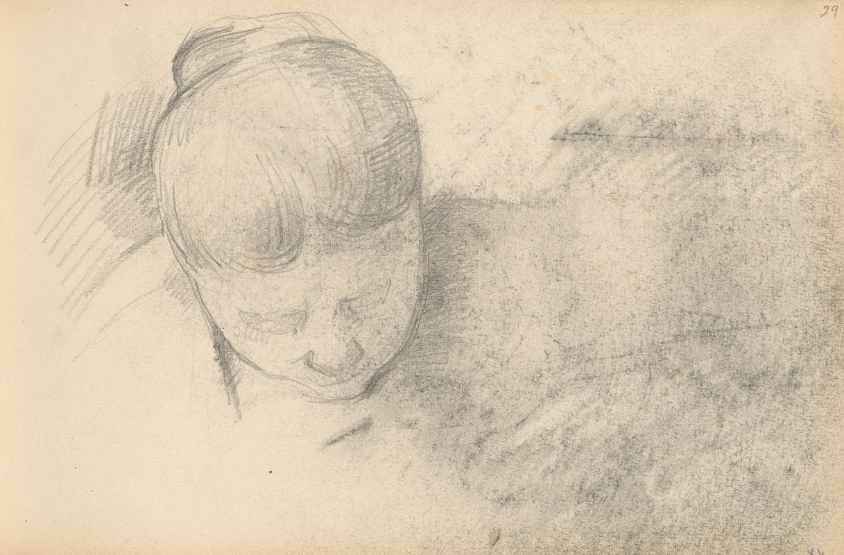Woman Leaning Forward II by Поль Сезанн, 1890-1894 — digital art print download