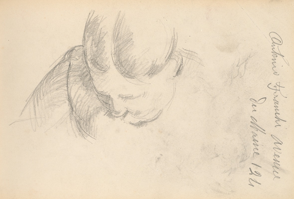 Woman Leaning Forward by Поль Сезанн, 1888-1891 — digital art print download