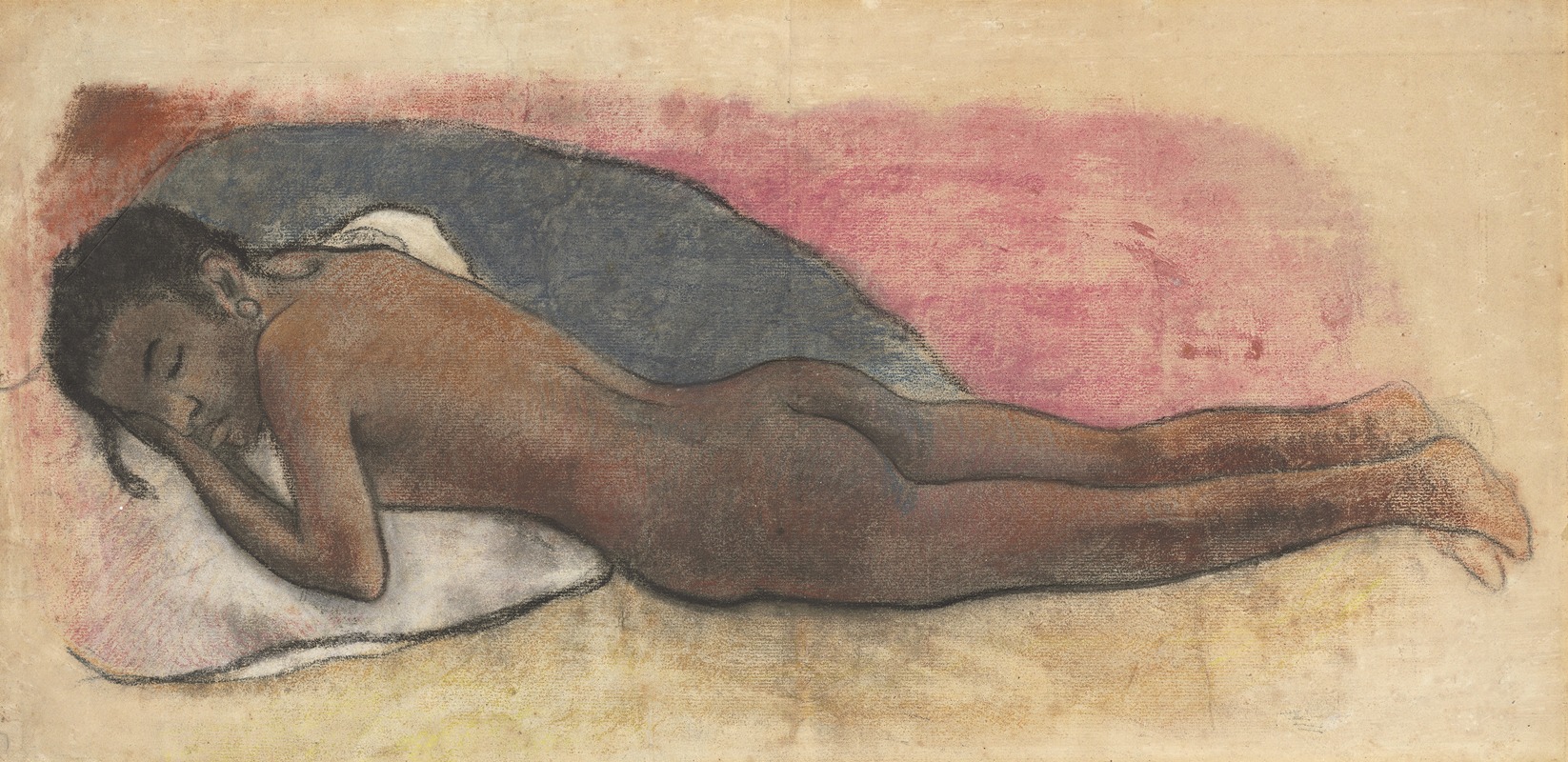 Reclining Nude (recto) by Поль Гоген, 1894-1895 — digital art print download