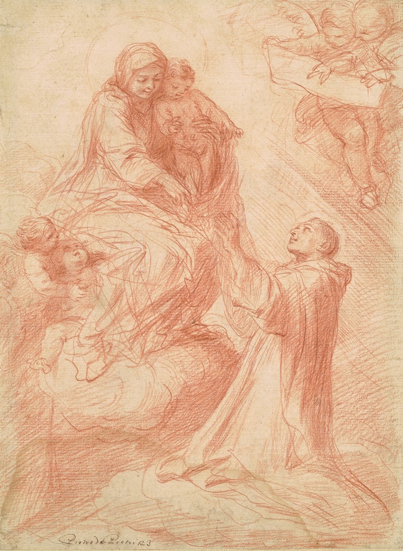 The Vision of Simon Stock — Pietro Antonio de' Pietri