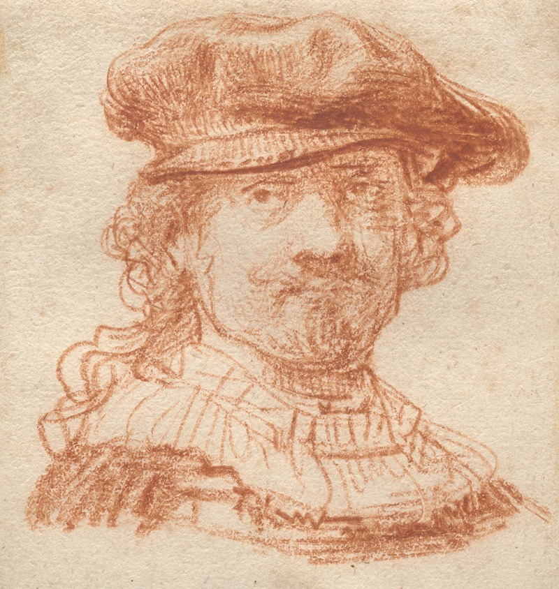 Self-Portrait by Рембрандт ван Рейн, c. 1637 — digital art print download