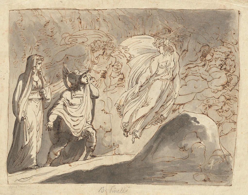 Aeneas in the Underworld by Roman 18th Century, 1780-1820 — digital art print download