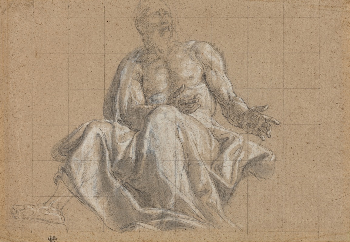 An Elderly Man in Classical Drapery by Roman 18th Century — digital art print download