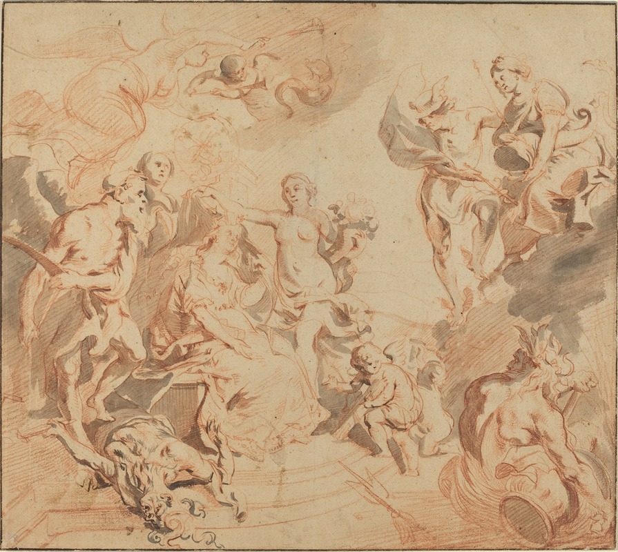 Antwerp Blessed with Abundance by Theodoor van Thulden, c. 1648 — digital art print download