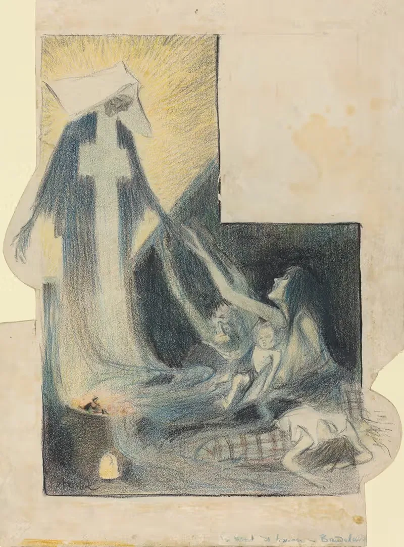 La mort des pauvres-Baudelaire — Théophile Alexandre Steinlen