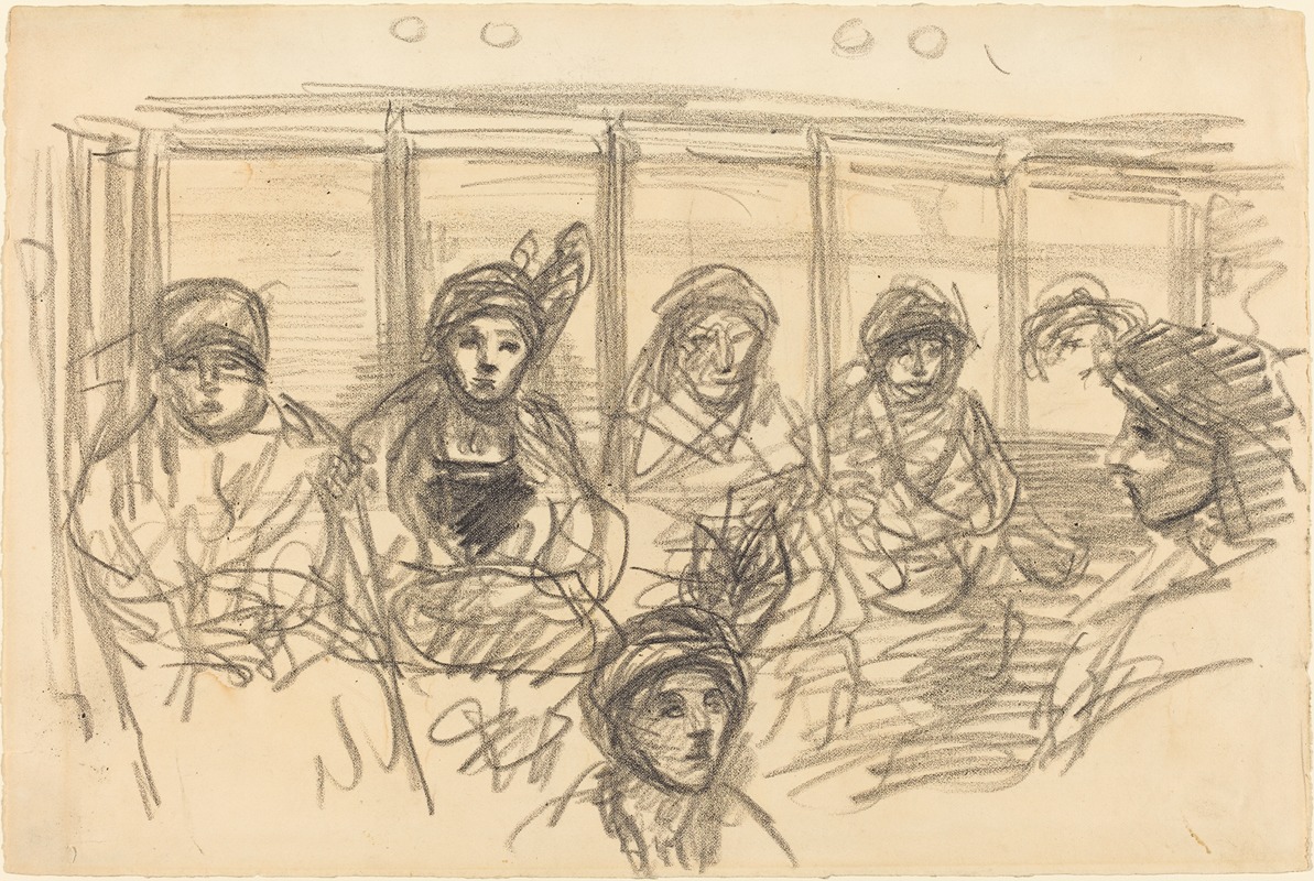 Riders on the Metro by Теофиль Александр Стенлен, c. 1890 — digital art print download