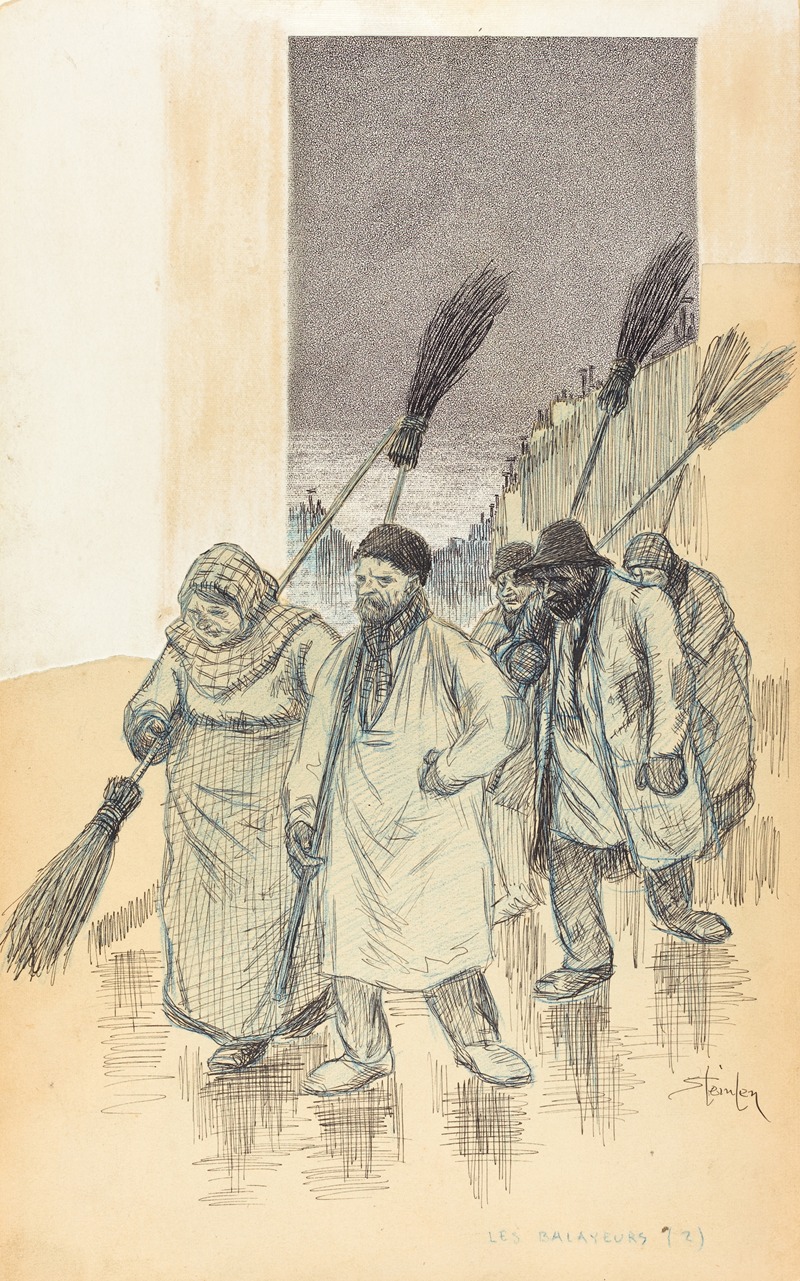 Sweepers by Théophile Alexandre Steinlen, 1888 — digital art print download