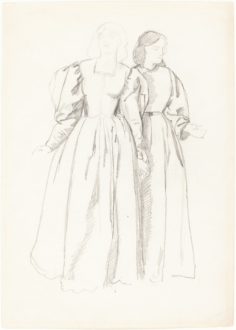 Study of Two Young Women — Валентин Кэмерон Принсеп