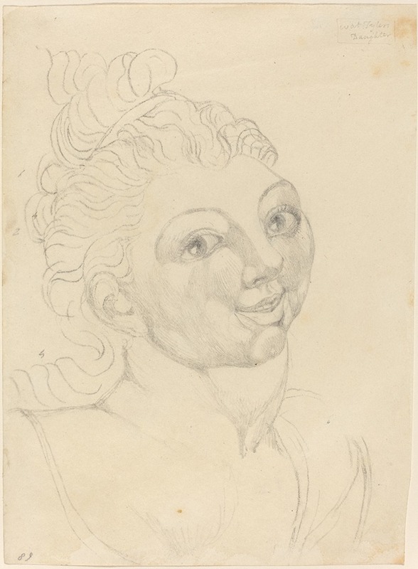 Wat Tyler's Daughter by Уильям Блейк, c. 1819 — digital art print download