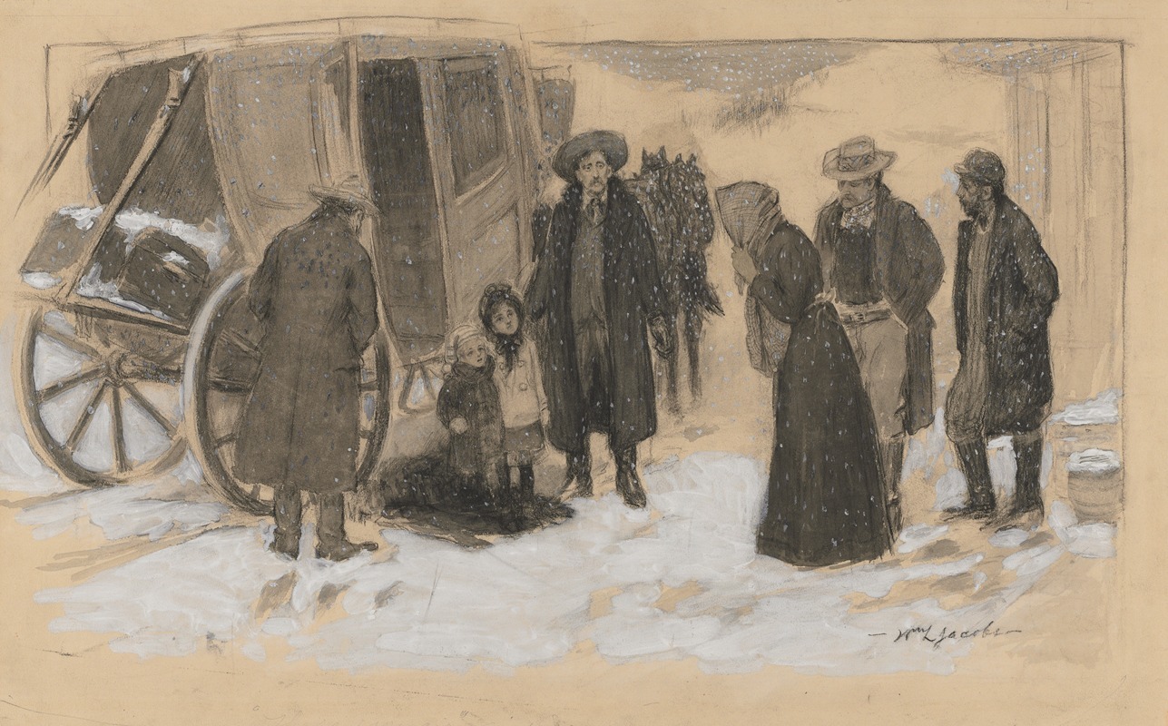 Sketch for "Christmas on the River" — Уильям Лерой Джейкобс