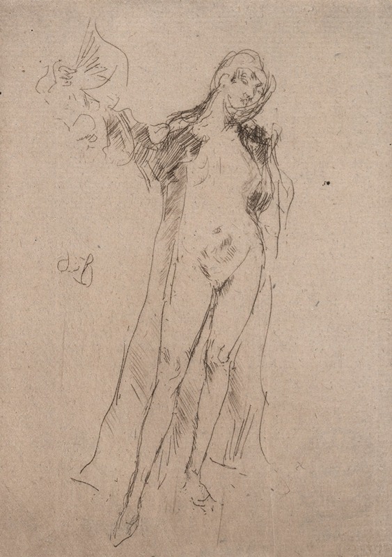 The Fan (Model No. 3) by James Abbott McNeill Whistler — digital art print download