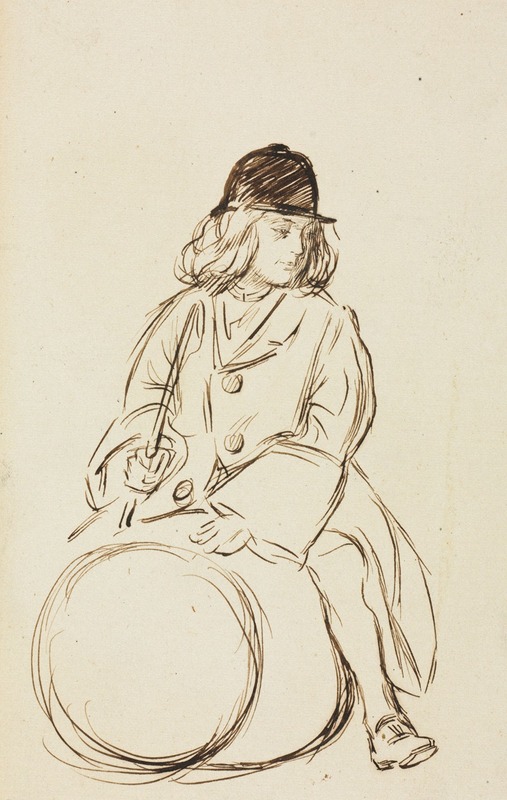 Portrait of Little Corbauld — Charles Samuel Keene
