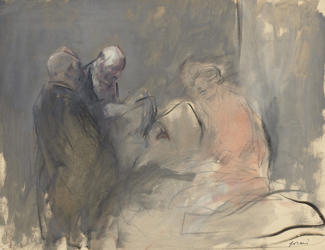 In the Hospital by Жан-Луи Форайн — digital art print download