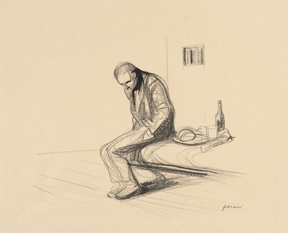 The Man Who Fired upon Clemenceau by Жан-Луи Форайн, c. 1919 — digital art print download