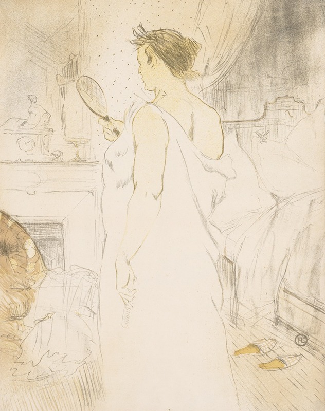 Elles: Woman with a Hand Mirror — Henri de Toulouse-Lautrec