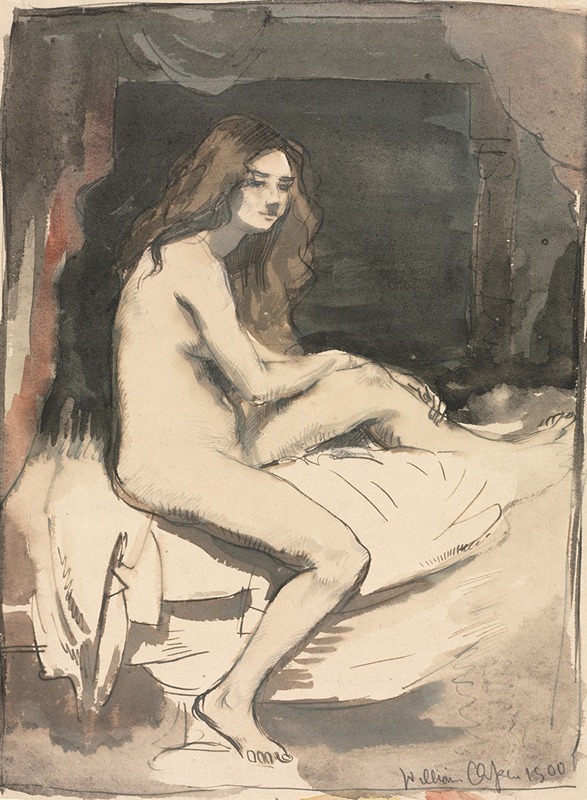Nude Study by Уильям Орпен, 1900 — digital art print download