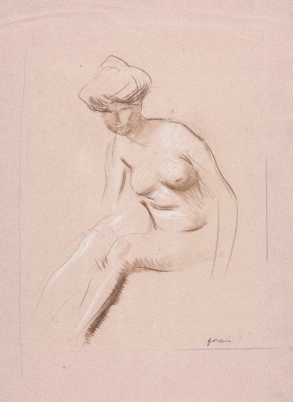 Seated Nude by Jean-Louis Forain — digital art print download