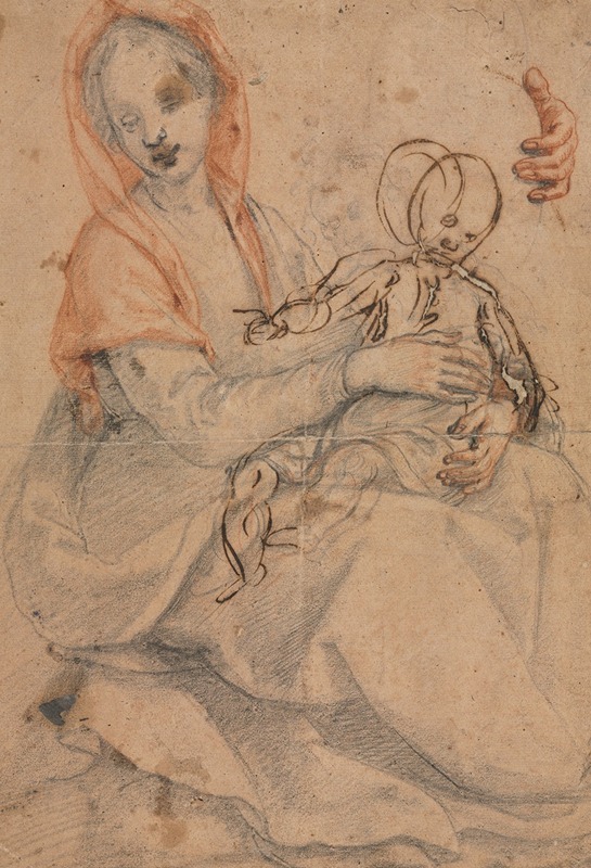 Madonna and Child by Якопо да Эмполи, c. 1600 — digital art print download