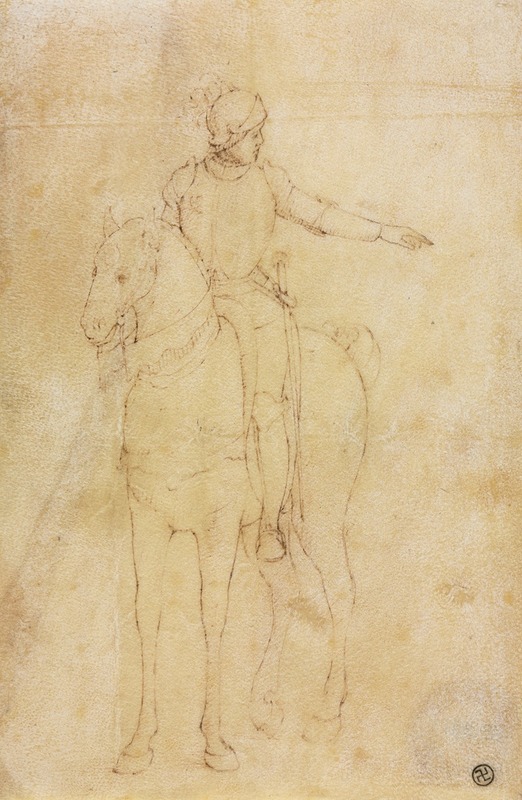 Armored Figure on Horseback by Витторе Карпаччо, c. 1450 — digital art print download