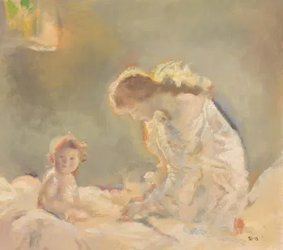 Почитание ребенка by Чарльз Симс, c. 1926 — digital art print download