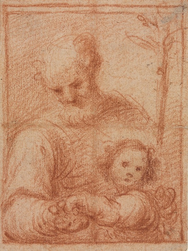 Joseph and Child (recto) by Anonymous — digital art print download
