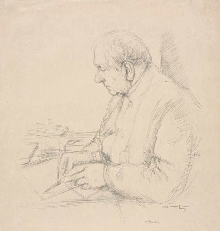 Sir Francis Seymour Haden by Уильям Ротенштейн, 1897 — digital art print download