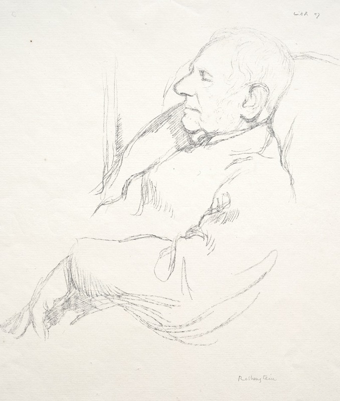 Sir Francis Seymour Haden Asleep — William Rothenstein