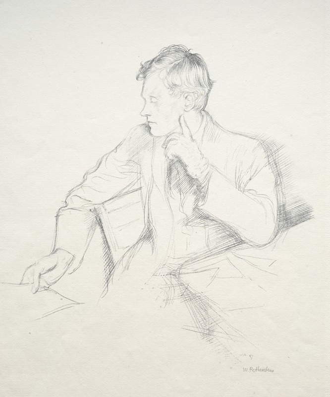 Charles Hazelwood Shannon by Уильям Ротенштейн, 1897 — digital art print download