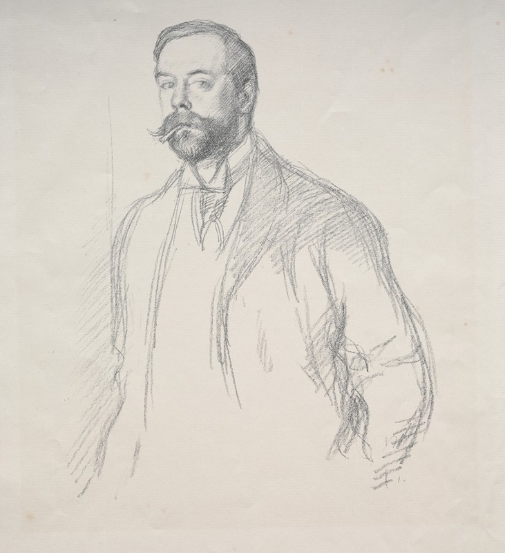 John Singer Sargent by Уильям Ротенштейн — digital art print download