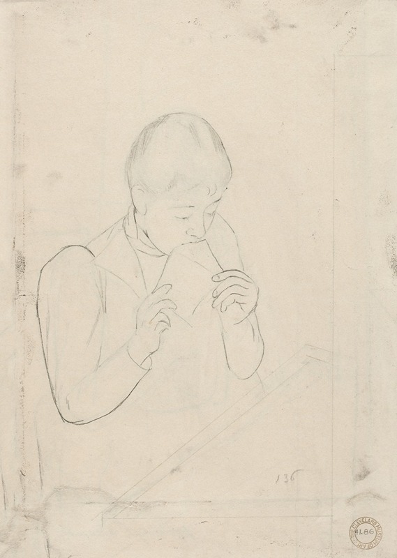 The Letter by Mary Cassatt, 1890-1891 — digital art print download