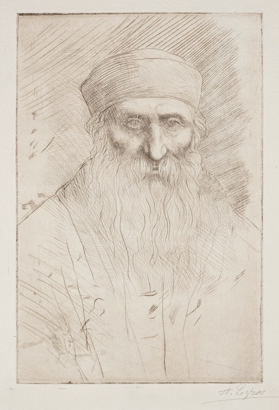 Head of a Man with a Long Beard — Alphonse Legros