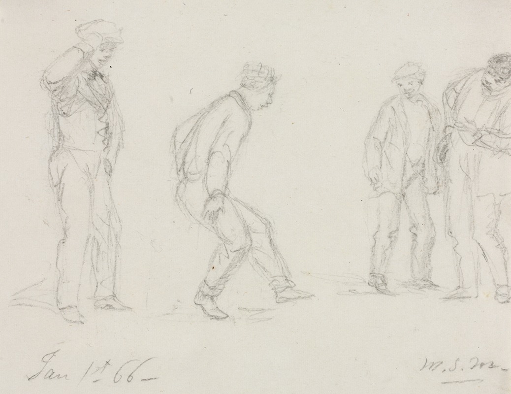 The Jig by Уильям Сидни Маунт, c. 1866 — digital art print download