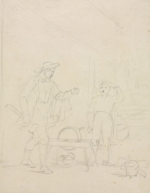 Who'll Turn the Grindstone? by Уильям Сидни Маунт, c. 1850 — digital art print download