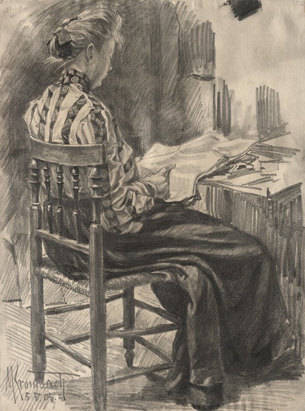 Woman Reading by Max, 1905 — digital art print download